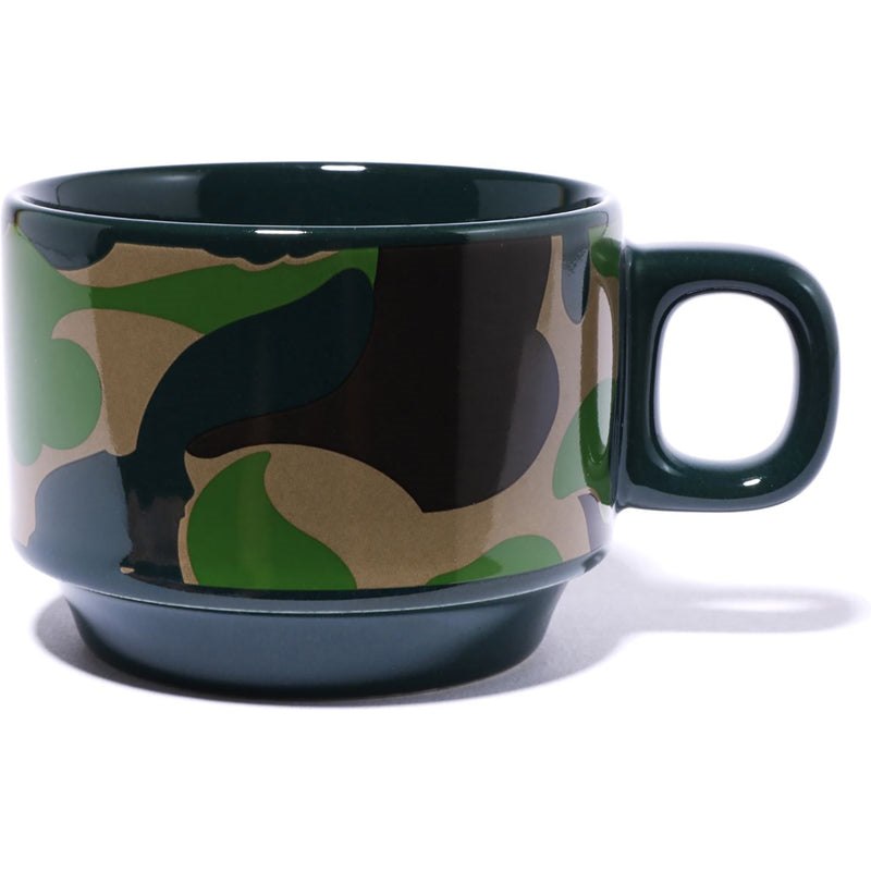 Men Bape Abc Camo Stacking Mugs Home Green USA | CJ0859589