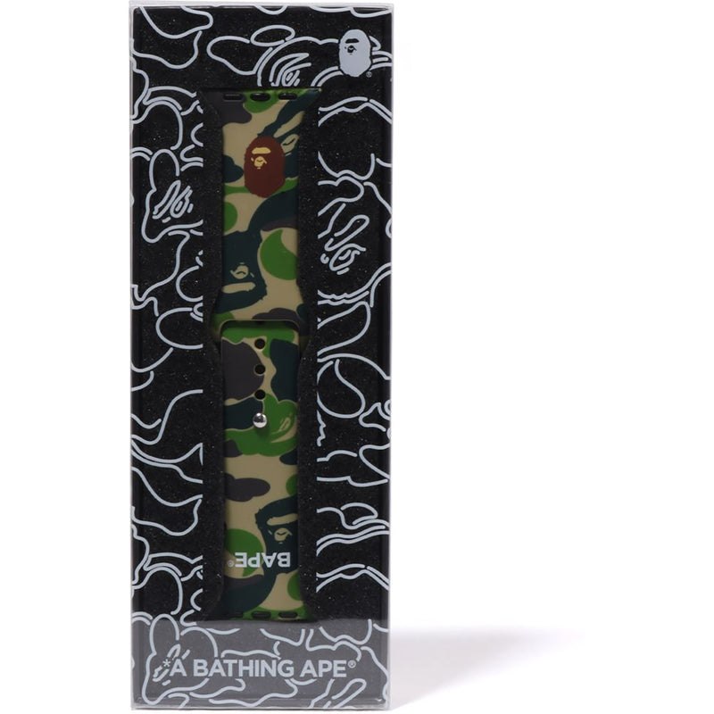 Men Bape Abc Camo Watch Band Accessories Green USA | OQ9716276