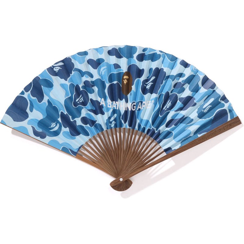 Men Bape Abc Japanese Folding Fan Accessories Blue USA | OL4315535