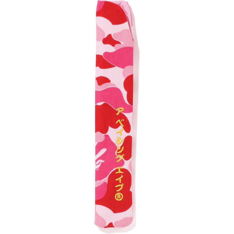 Men Bape Abc Japanese Folding Fan Accessories Pink USA | TW3396736