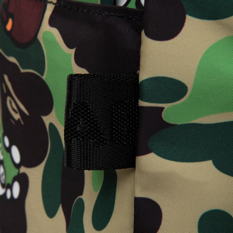 Men Bape Abc Milo All Friends Camo Backpack Bags Green USA | JX6493443