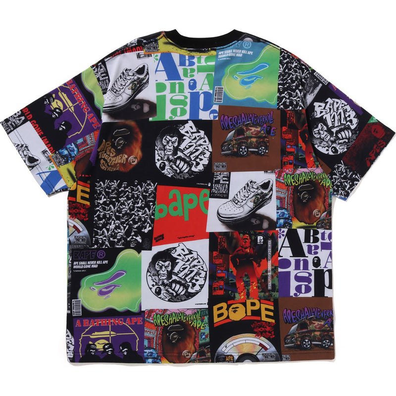 Men Bape Album Monogram Tee Cut And Sewn Multicolor USA | RQ5120510