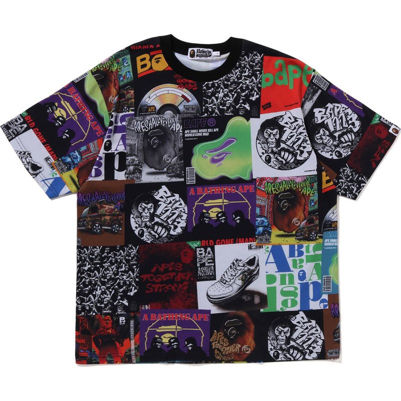 Men Bape Album Monogram Tee Cut And Sewn Multicolor USA | RQ5120510