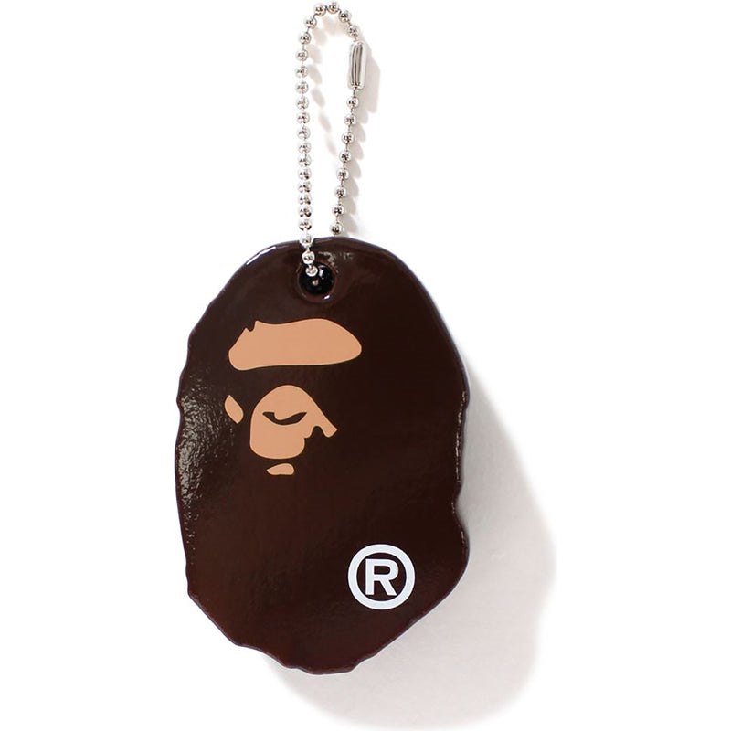 Men Bape Ape Head Keychain Accessories Brown USA | KK2201721