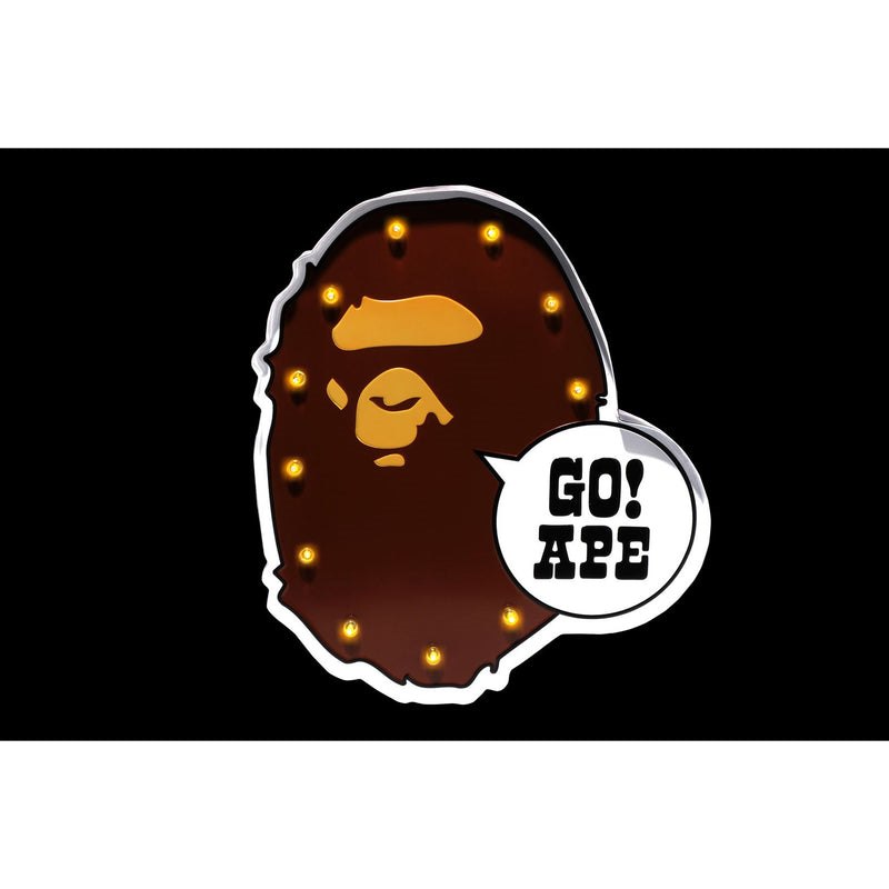 Men Bape Ape Head Led Signboard Home Brown USA | EH8837187