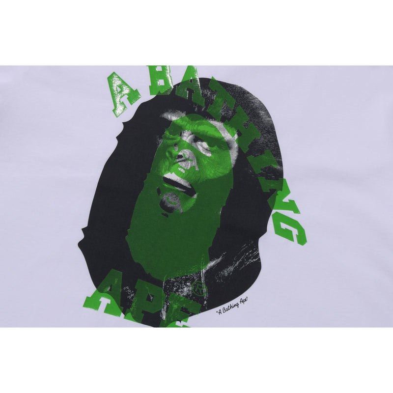 Men Bape Ape Head Multi-print Tee Cut And Sewn White USA | FO2805685