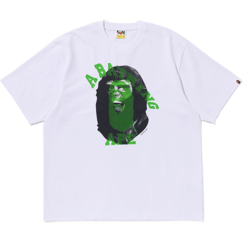 Men Bape Ape Head Multi-print Tee Cut And Sewn White USA | FO2805685