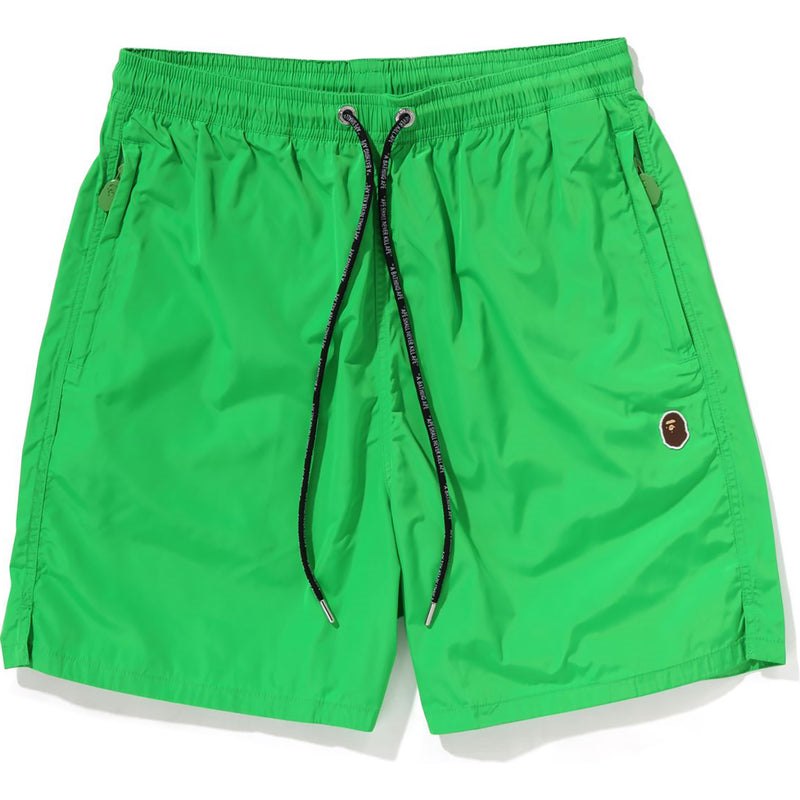 Men Bape Ape Head One Point Beach Shorts Shorts Green USA | TR6699469