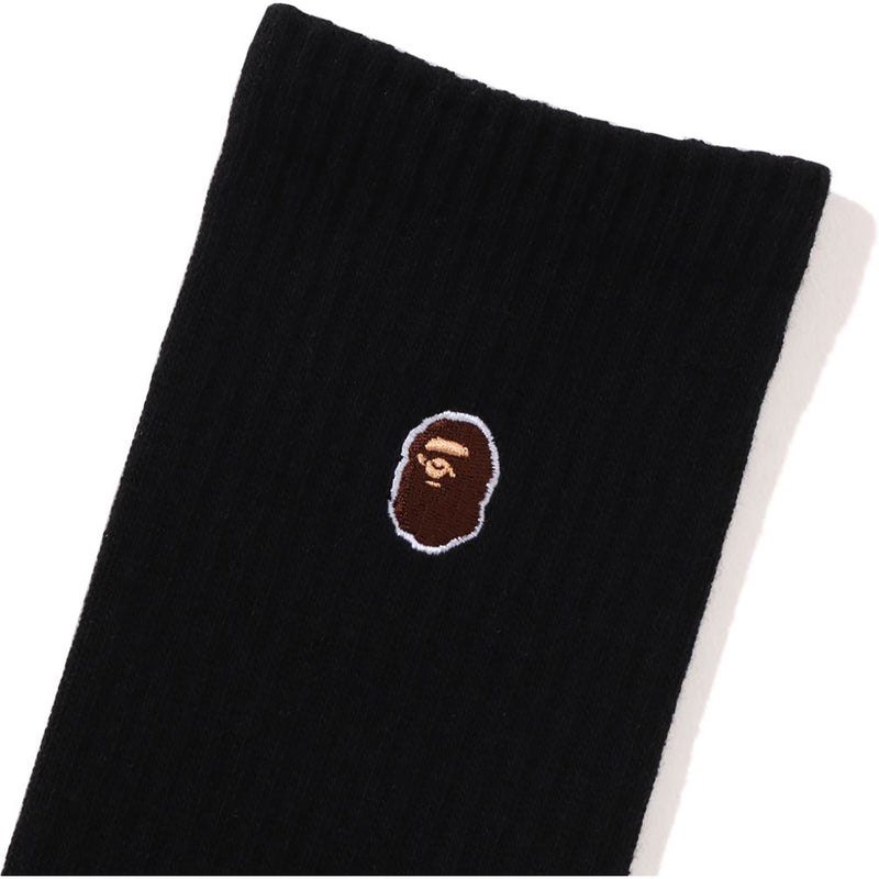 Men Bape Ape Head One Point Socks Socks Black USA | EX2434544