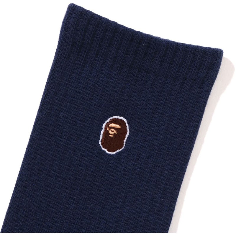 Men Bape Ape Head One Point Socks Socks Navy USA | ZH4896586