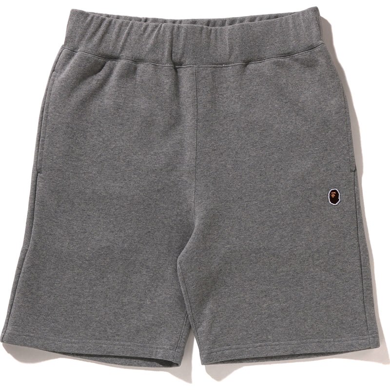 Men Bape Ape Head One Point Sweat Shorts Shorts Grey USA | PF3543653