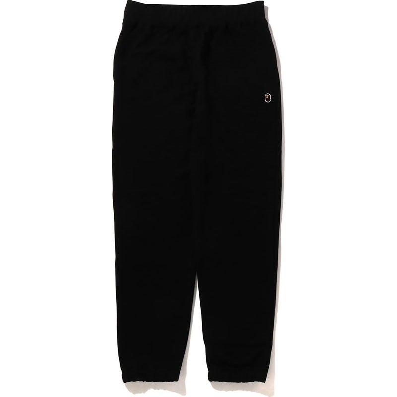 Men Bape Ape Head One Point Wide Fit Sweat Pants Pants Black USA | BS2343933