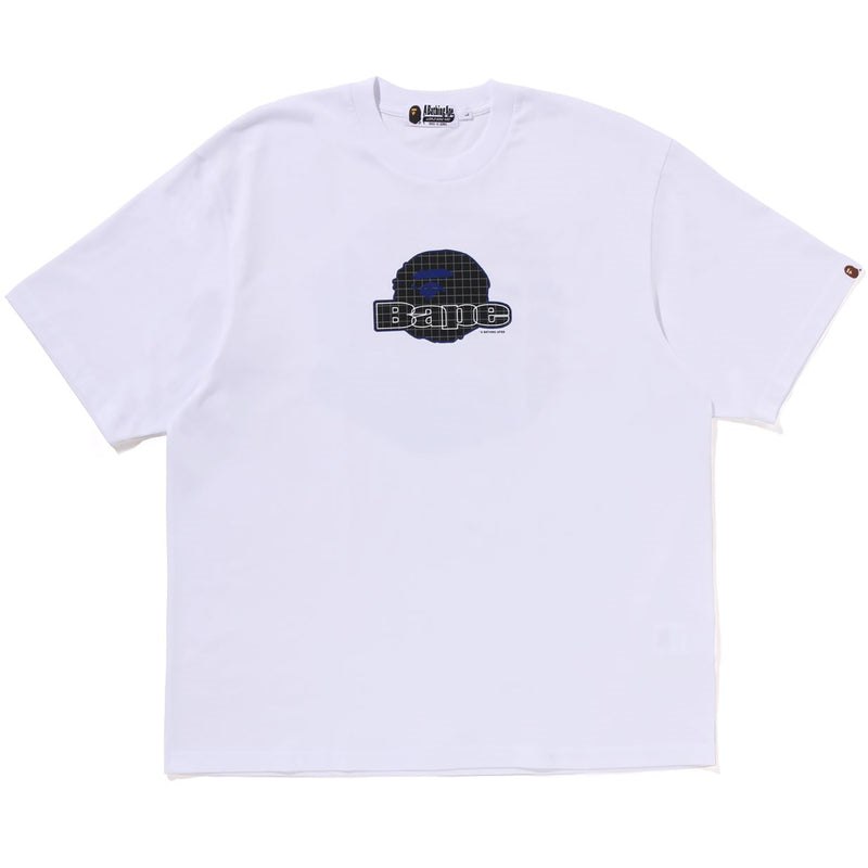 Men Bape Ape Head Relaxed Fit Tee Cut And Sewn White USA | AN1396136