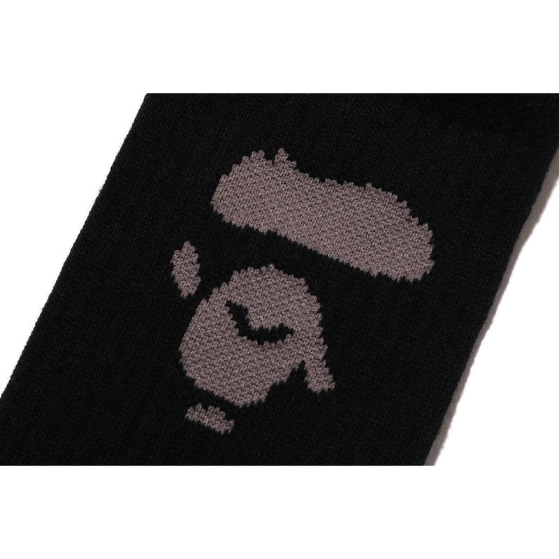 Men Bape Ape Head Socks Socks Black USA | OL5563553