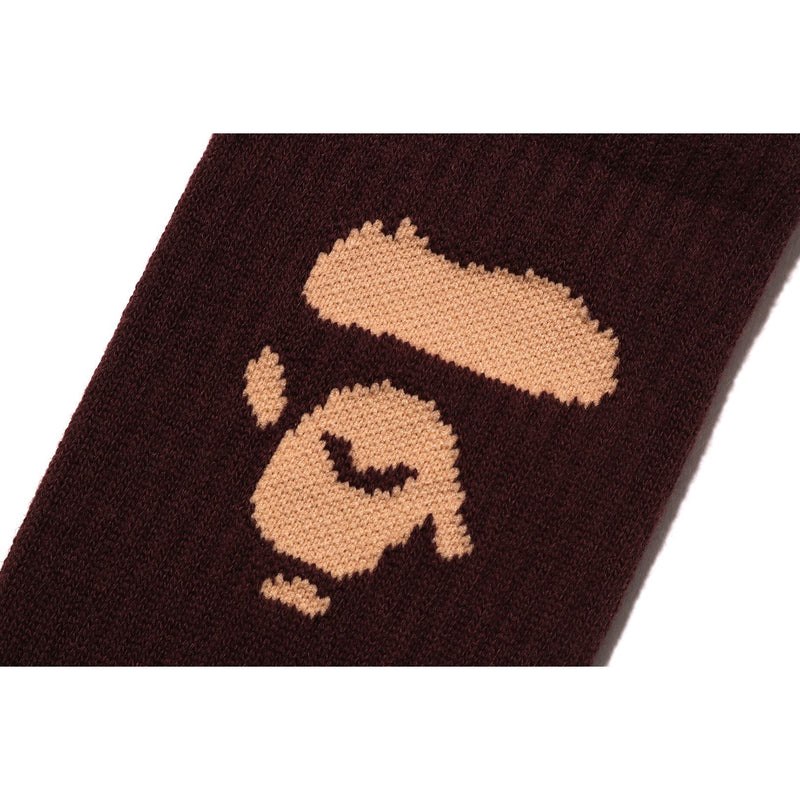 Men Bape Ape Head Socks Socks Brown USA | BM5720170