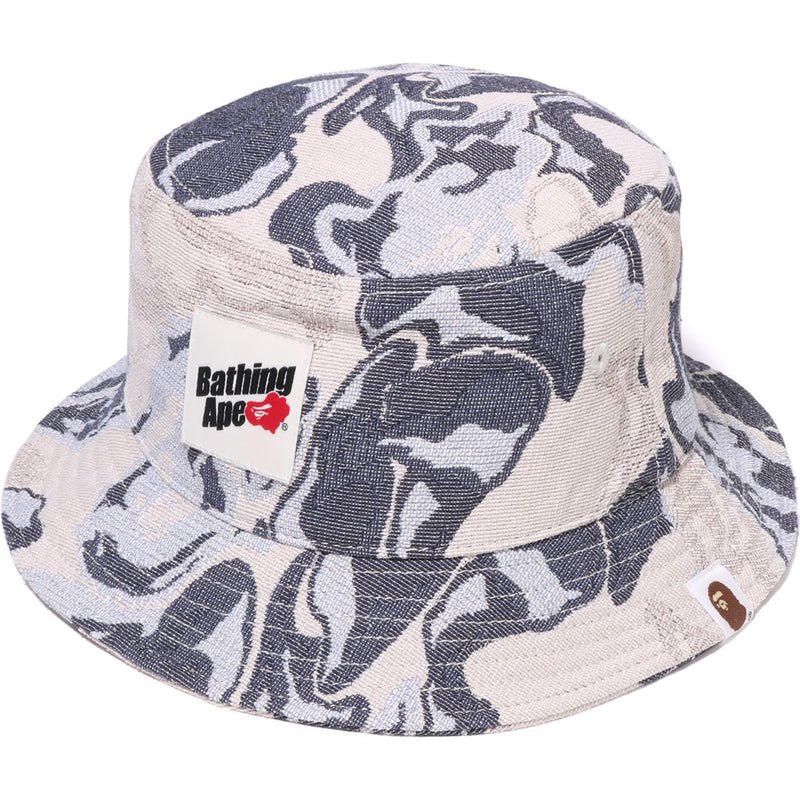 Men Bape Art Camo Bucket Hat Caps Blue USA | XZ9953693