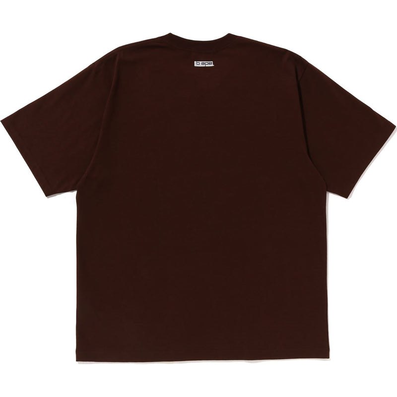 Men Bape (B)Y Bathing Ape Tee Relaxed Fit Cut And Sewn Brown USA | IK8367837