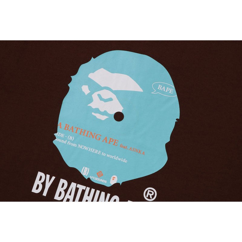 Men Bape (B)Y Bathing Ape Tee Relaxed Fit Cut And Sewn Brown USA | IK8367837