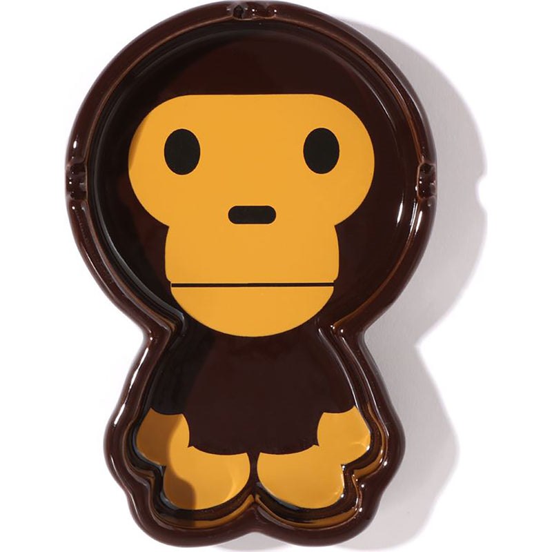 Men Bape Baby Milo Ashtray Accessories Brown USA | XN1096206