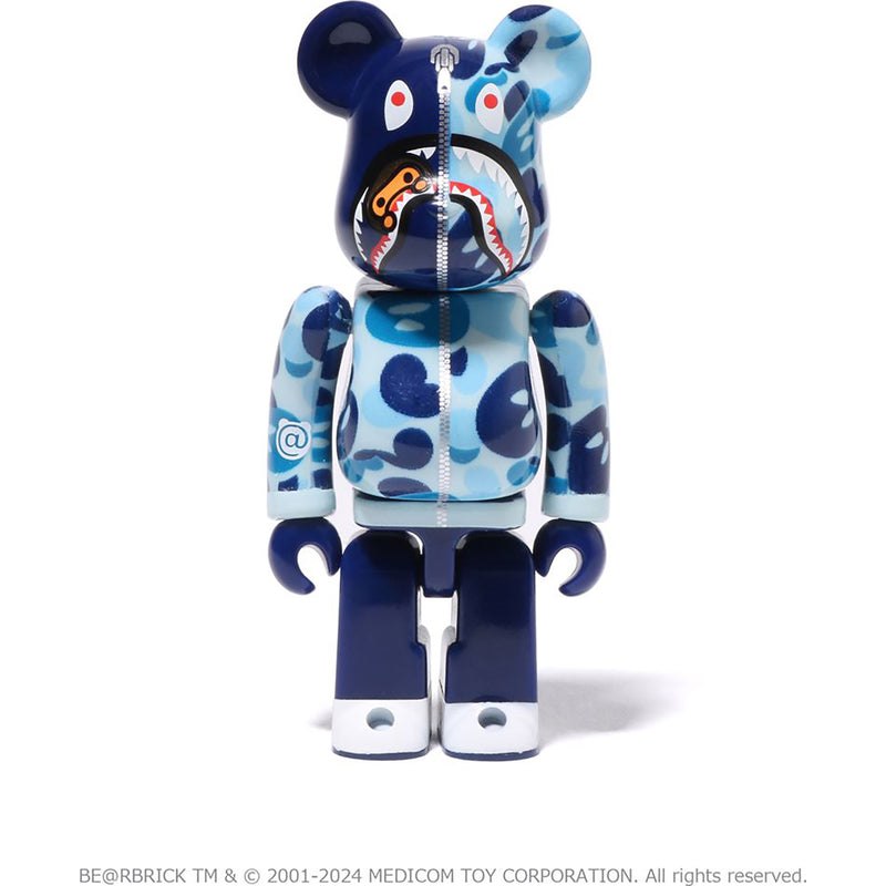 Men Bape Baby Milo Camo Shark Be@rbrick 100%&400% Figure Blue USA | TF8466246