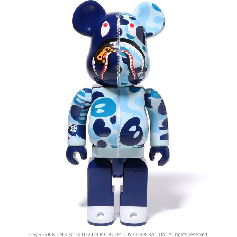 Men Bape Baby Milo Camo Shark Be@rbrick 100%&400% Figure Blue USA | TF8466246