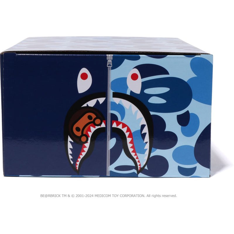 Men Bape Baby Milo Camo Shark Be@rbrick 100%&400% Figure Blue USA | TF8466246