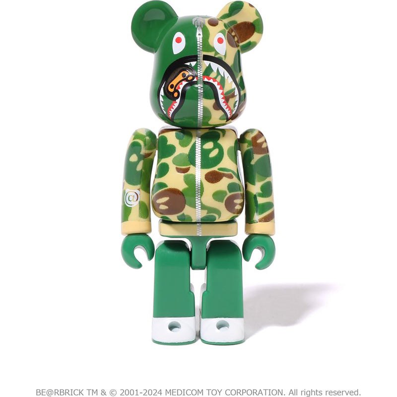 Men Bape Baby Milo Camo Shark Be@rbrick 100%&400% Figure Green USA | KR5107317