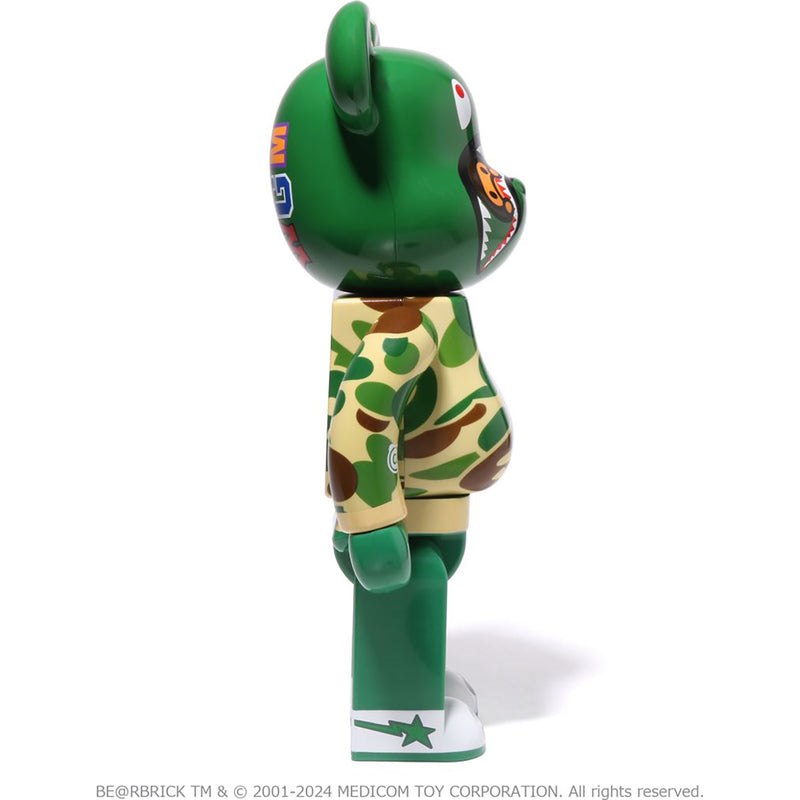 Men Bape Baby Milo Camo Shark Be@rbrick 100%&400% Figure Green USA | KR5107317