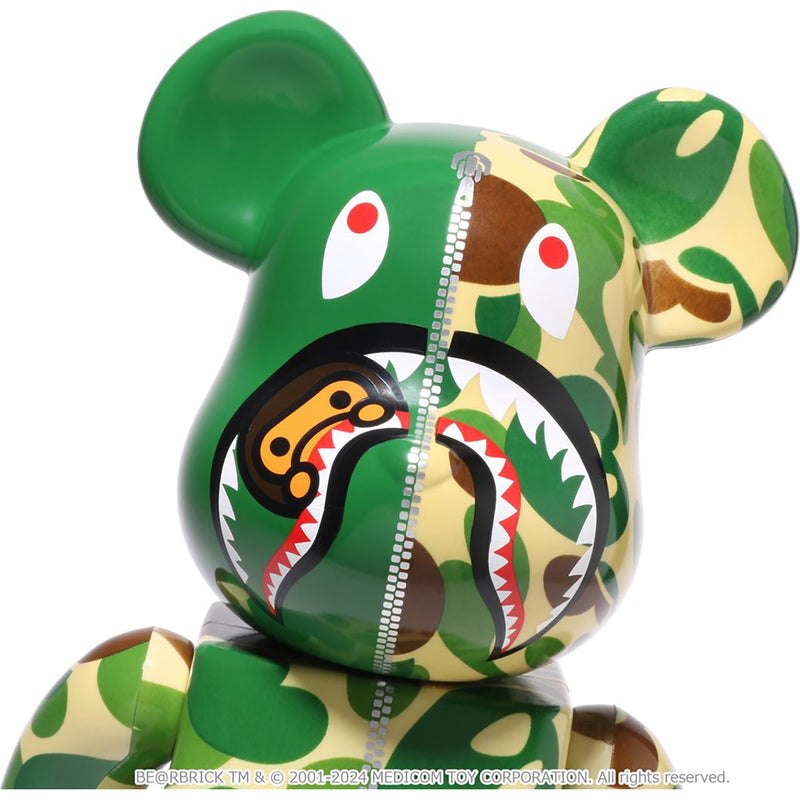 Men Bape Baby Milo Camo Shark Be@rbrick 100%&400% Figure Green USA | KR5107317