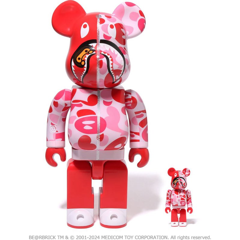 Men Bape Baby Milo Camo Shark Be@rbrick 100%&400% Figure Pink USA | PJ7771571