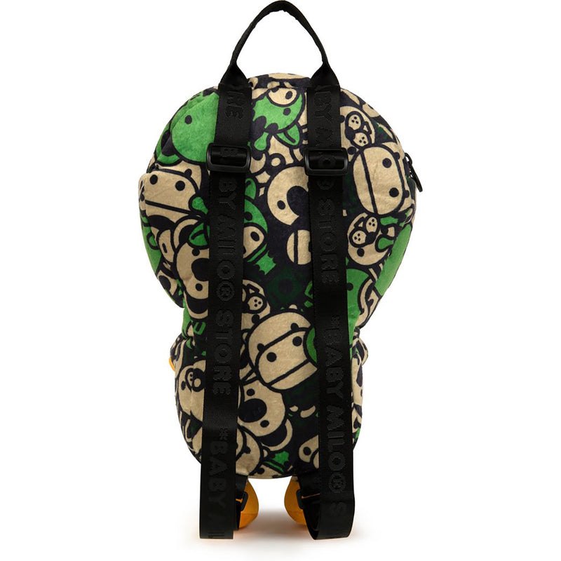 Men Bape Baby Milo Plush Backpack Bags Green USA | FQ1590850