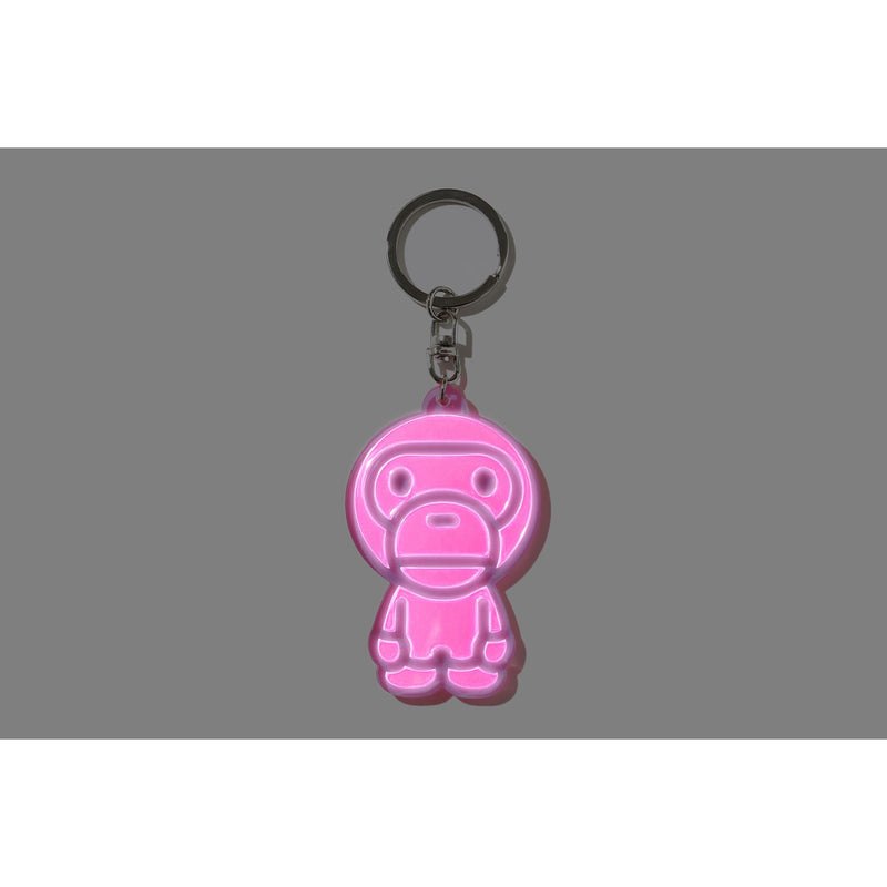 Men Bape Baby Milo Reflective Keychain Accessories Pink USA | JJ7243723