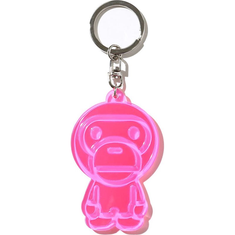 Men Bape Baby Milo Reflective Keychain Accessories Pink USA | JJ7243723