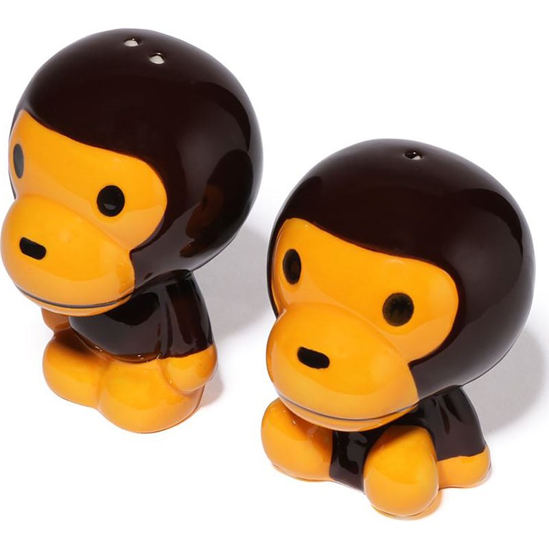 Men Bape Baby Milo Salt & Pepper Shaker Home Brown USA | RJ3773373