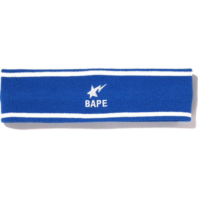 Men Bape Bapesta Headband Accessories Purple USA | BT3456346