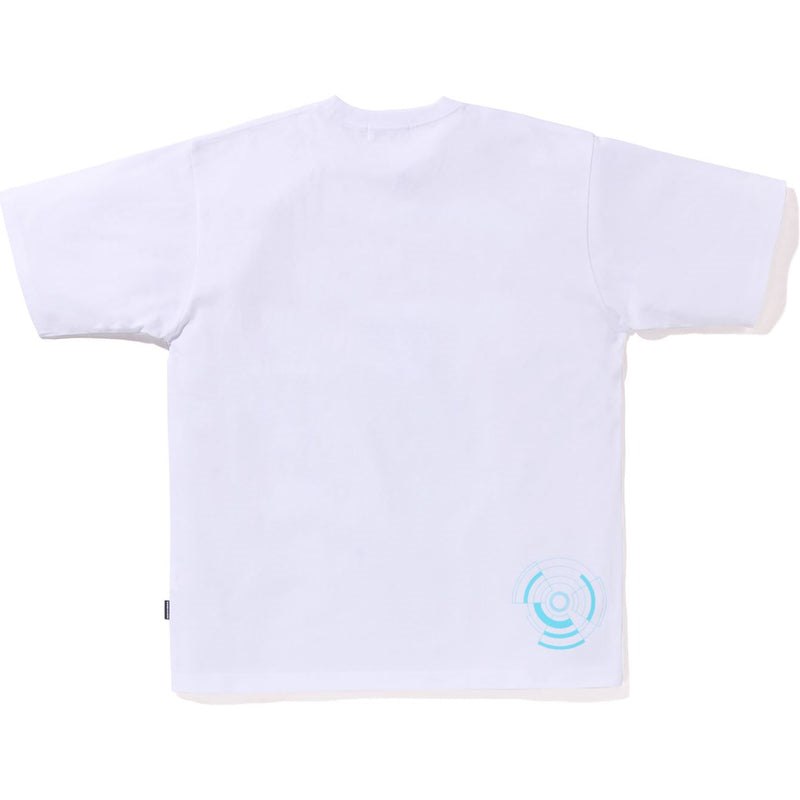 Men Bape Bathing Ape Relaxed Fit Tee Cut And Sewn White USA | ZG7258928