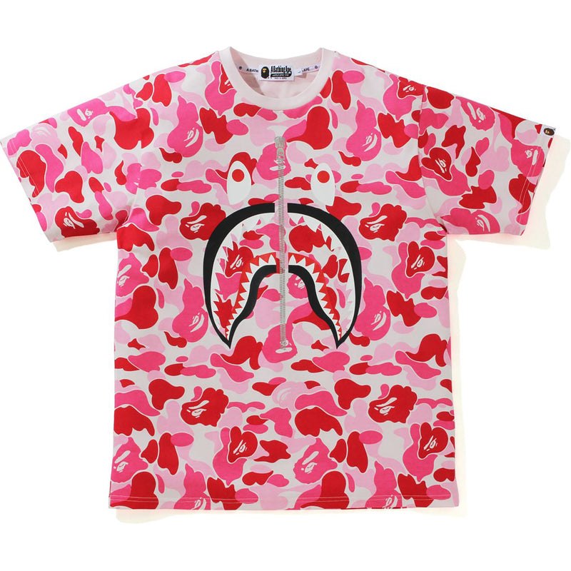 Men Bape Big Abc Camo Shark Tee Cut And Sewn Pink USA | SE8214824