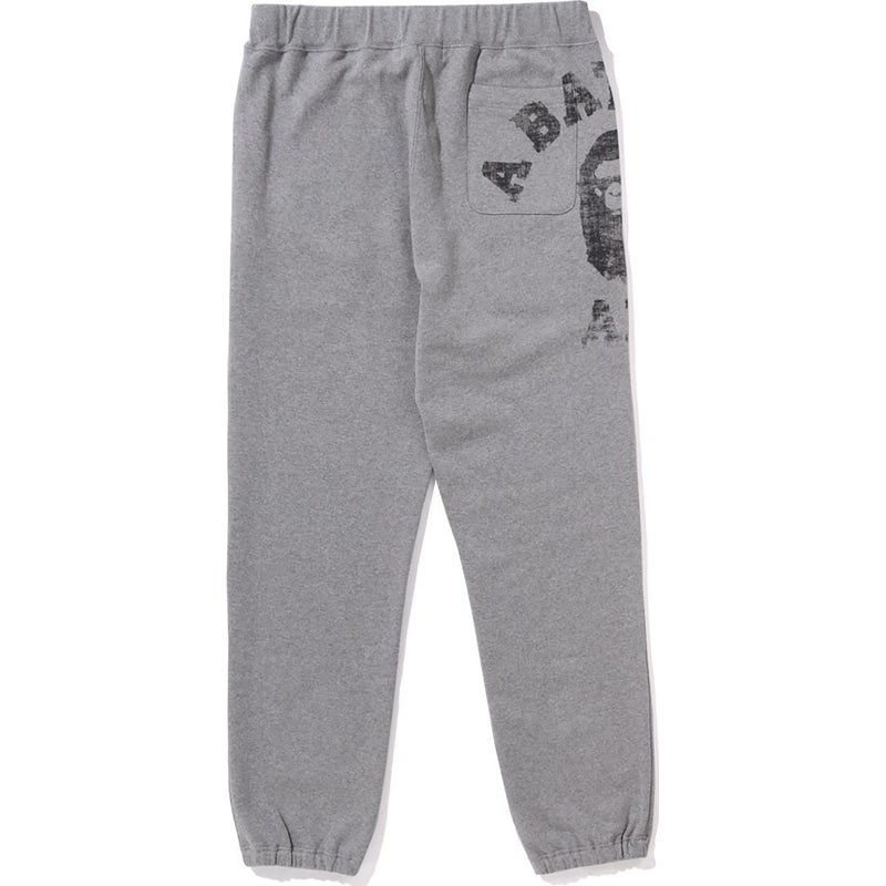 Men Bape Big College Sweat Pants Pants Grey USA | PV5643263