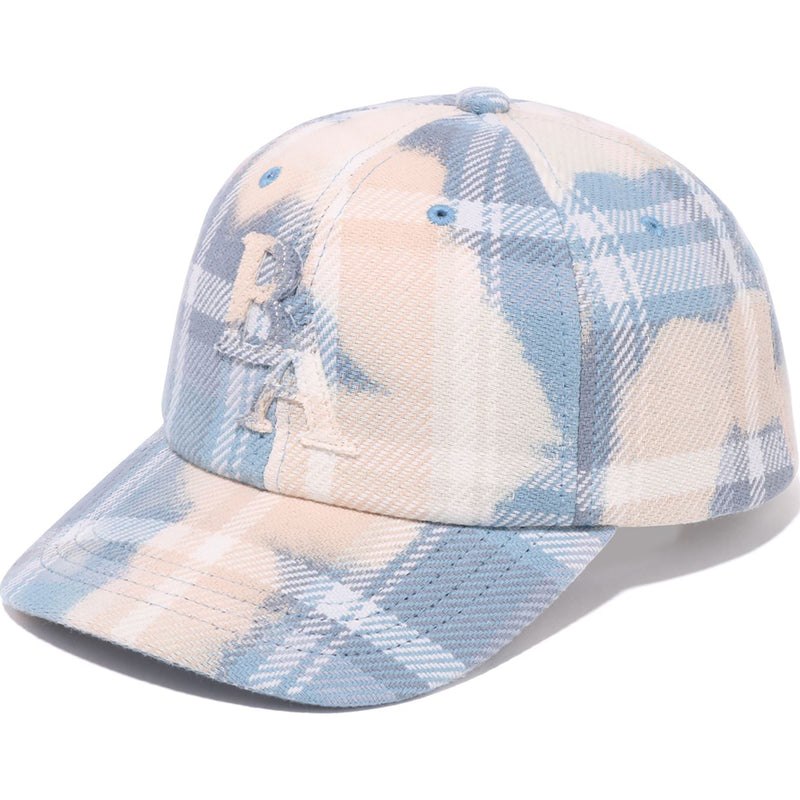 Men Bape Bleached Check Panel Cap Caps Sax USA | OR5620460