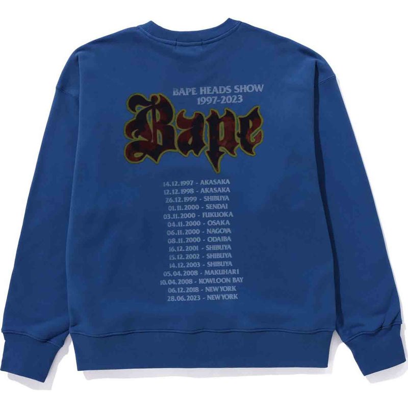 Men Bape Boombox Crewneck Relaxed Fit Sweatshirts Blue USA | OO4573953