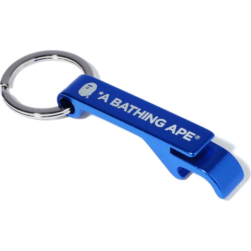 Men Bape Bottle Opener Keychain Accessories Blue USA | EM8280920