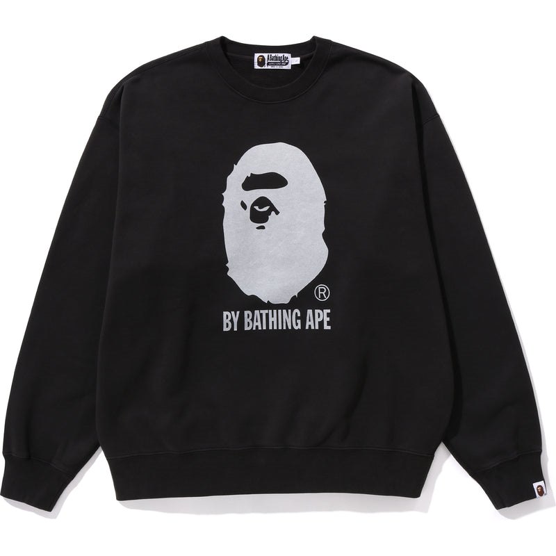 Men Bape By Bathing Ape Overdye Crewneck Sweatshirts Black USA | JJ0559859