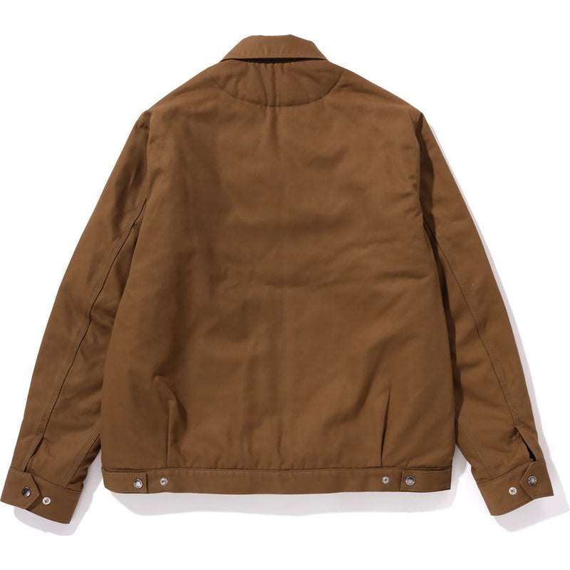 Men Bape Canvas Work Jacket Jackets Brown USA | GD2920290