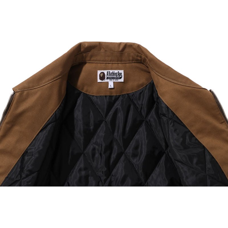 Men Bape Canvas Work Jacket Jackets Brown USA | GD2920290