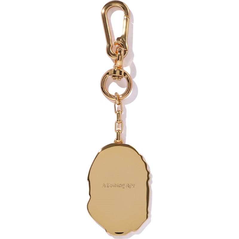 Men Bape Charm Key Chain Accessories Gold USA | SD6822782