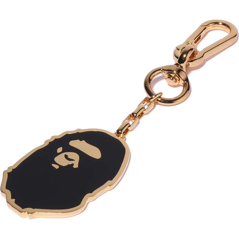 Men Bape Charm Key Chain Accessories Gold USA | SD6822782