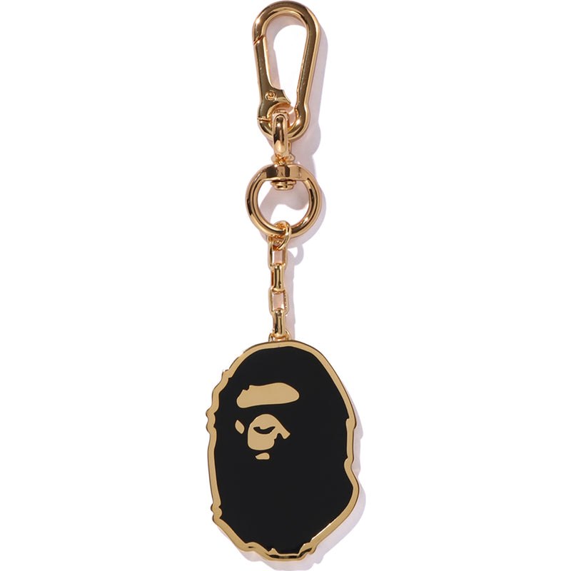 Men Bape Charm Key Chain Accessories Gold USA | SD6822782