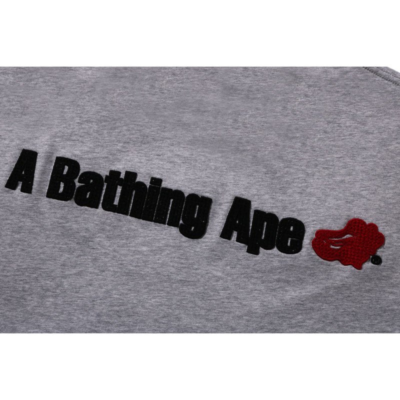 Men Bape Circular Ape Head Relaxed Fit Tee Cut And Sewn Grey USA | OR8364034