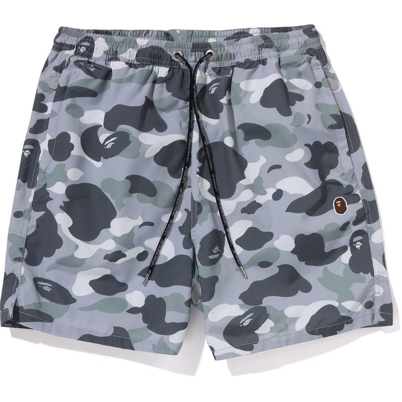 Men Bape City Camo Ape Head One Point Beach Shorts Shorts Grey USA | AD4048608