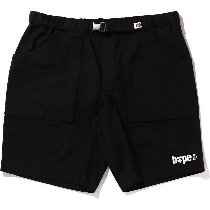 Men Bape Climbing Shorts Shorts Black USA | KP1543653